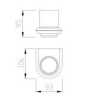 Стакан для зубных щеток ABBER Nord AA1556B черный матовый - Gidratop.ru изображение