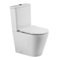 Унитаз-компакт безободковый со смывом TORNADO BelBagno FLAY-TOR BB2149CP-TOR/BB2149T/BB2031SC - Gidratop.ru изображение