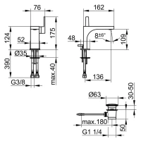 Смеситель Keuco Edition 11 51104010000 для раковины, хром - Gidratop.ru изображение