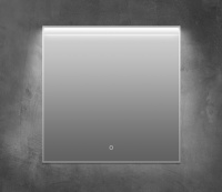 Зеркало в алюминиевой раме с подсветкой, с сенсорным выключателем SPC-UNO-700-700-TCH, 700x50x800 - Gidratop.ru изображение