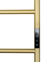 Полотенцесушитель электрический WONZON & WOGHAND WISMAR, Брашированное золото (WW-AL202-BG) - Gidratop.ru изображение