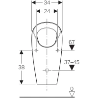 Писсуар Geberit Selva 116.081.00.1, без воды - Gidratop.ru изображение