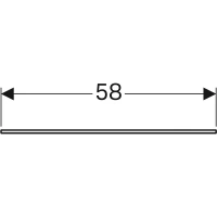 Полка вкладная для тумб Geberit Xeno2 с одним выдвижным ящиком, стекло, 58 см - Gidratop.ru изображение