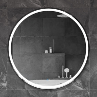 Зеркало в металлической раме, со встроенной подсветкой, сенсорным выключателем и подогревом CZR-SPC-CADRO-900-LED-TCH-WARM, 12V, 220-240V, 907x30 - Gidratop.ru изображение