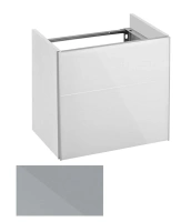 Тумба под раковину Keuco Royal Reflex 34090 130002 подвесная 50 см, титан, петли справа - Gidratop.ru изображение