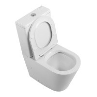 Унитаз-компакт безободковый BelBagno FLAY-R BB2149CPR/SC/BB2149T - Gidratop.ru изображение