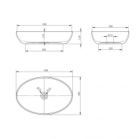 Раковина накладная карбоновая ABBER Karbon AK2041 черная - Gidratop.ru изображение