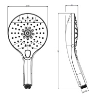 GESSI ручной душ, 3 режима, цвет Finox Brushed Nickel - Gidratop.ru изображение