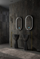 Раковина отдельностоящая карбоновая ABBER Karbon AK2003 черная - Gidratop.ru изображение