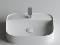 Умывальник чаша накладная прямоугольная Element 550x450x110мм - Gidratop.ru изображение