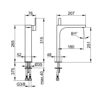 Смеситель Keuco Edition 11 51102010103 для раковины, цвет хром - Gidratop.ru изображение