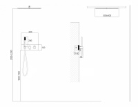 Душевая система ABBER Daheim AF8255W скрытого монтажа без излива, термостат, белая матовая - Gidratop.ru изображение