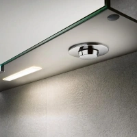 Зеркальный шкаф Keuco Royal L1 13605171301, 120 см, с подсветкой, алюминий серебристый - Gidratop.ru изображение