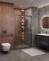 Душевая дверь CEZARES MOLVENO-BF-1-120-C-GM-IV - Gidratop.ru изображение