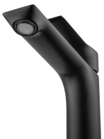 Смеситель для раковины высокий WONZON & WOGHAND BRILLIANT, Черный матовый (WW-88019079-MB) - Gidratop.ru изображение