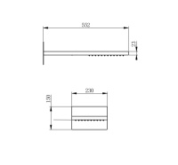 Верхний душ WONZON & WOGHAND, Черный матовый (WW-HS101-MB) - Gidratop.ru изображение