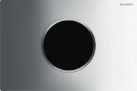 Клавиша смыва Geberit Sigma 115.908.KH.1 Type 10, бесконтактная, сенсорная, для унитаза, 3В, двойной смыв, пластик, хром глянцевый/матовый - Gidratop.ru изображение