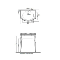 Раковина 73х54 см с 3 отв., цвет: белый - Gidratop.ru изображение