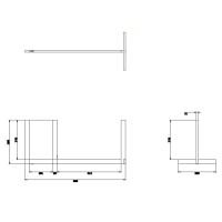 Gessi Rettangolo полотенцедержатель двойной напольный, цвет: хром - Gidratop.ru изображение
