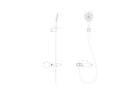 Смеситель для душа с встроенным изливом WONZON & WOGHAND MUSE Corno, Хром (WW-A30902-CR) - Gidratop.ru изображение