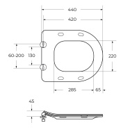 Крышка-сиденье CEZARES STYLUS CZR-2316-SC - Gidratop.ru изображение