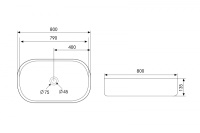 Раковина накладная ABBER Bequem AC2110MLG светло-серая матовая - Gidratop.ru изображение