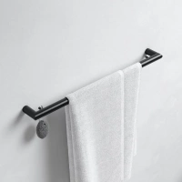 Полотенцедержатель Keuco Reva 12801370800, 80 см, цвет черный матовый - Gidratop.ru изображение