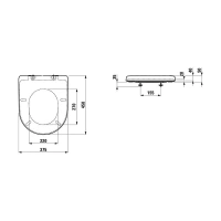 Подвесной безободковый унитаз Laufen Pro Cet 6.2096.6.395.000.1, крышка микролифт, белый - Gidratop.ru изображение