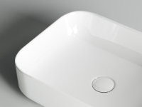 Умывальник чаша накладная прямоугольная Element 500x390x130мм - Gidratop.ru изображение