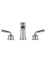 Смеситель для раковины на 3 отверстия WONZON & WOGHAND STEAM, Хром (WW-88159008-CR) - Gidratop.ru изображение