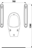 Перегородка Laufen Rion 8.4760.0.000.000.1 для писсуаров - Gidratop.ru изображение