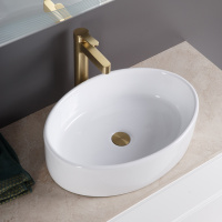 Раковина керамическая накладная, овальная BB1049 - Gidratop.ru изображение