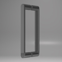 Душевой уголок Dice VSR-4D1014CLGM, 1400*1000, вороненая сталь, стекло прозрачное - Gidratop.ru изображение