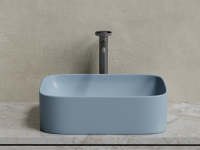 Умывальник чаша накладная прямоугольная (цвет Серо-x - Gidratop.ru изображение