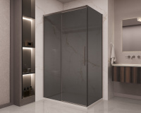 Душевой уголок Stella VSR-1ST9012CGGM, 1200*900, вороненая сталь, стекло тонированное - Gidratop.ru изображение