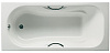 Чугунная ванна Roca Malibu 160x75 2310G000R с отверстиями для ручек, с антискользящим покрытием - Gidratop.ru изображение