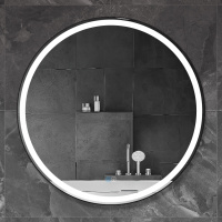 Зеркало в металлической раме, со встроенной подсветкой, сенсорным выключателем и подогревом CZR-SPC-CADRO-800-LED-TCH-WARM, 12V, 220-240V, 807x30 - Gidratop.ru изображение