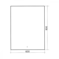 Зеркало ABBER See AG6103S-0.6 с подсветкой, сенсорный выключатель, диммер - Gidratop.ru изображение