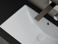 Раковина встраиваемая снизу CERAMICANOVA Era  прямоугольной формы с отверстием слива- перелива  600x390x190 мм  цвет белый  арт. CN6082 - Gidratop.ru изображение