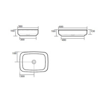 Раковина 60х38 см, без отв., цвет: белый - Gidratop.ru изображение