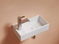 Умывальник подвесной прямоугольный (чаша справа, отверстие под смеситель слева) Element 407x217x100 - Gidratop.ru изображение