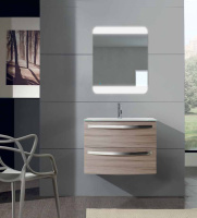 Зеркало со встроенной LED подсветкой touch system 45007, 80x70 - Gidratop.ru изображение