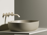 Умывальник чаша накладная овальная (цвет Капучино Матовый) Element 600x415x135мм - Gidratop.ru изображение