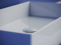 Раковина накладная прямоугольная 701x361x130, цвет белый, арт.CN6071 - Gidratop.ru изображение