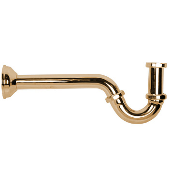 Сифон для биде 310мм, золото