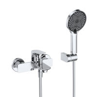 MARINO Смеситель для ванны и душа в комплекте с ручным душем, шлангом и держателем, хром MARINO-VASM-CRM - Gidratop.ru изображение