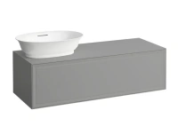 Тумба под раковину Laufen New Classic 117.5 х 45.5 х 34.5 см, 4.0608.1.085.627.1, подвесная, серый, отверстие слева - Gidratop.ru изображение