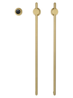 Полотенцесушитель электрический встраиваемый WONZON & WOGHAND LEIPZIG, Брашированное золото (WW-AL3621-BG) - Gidratop.ru изображение