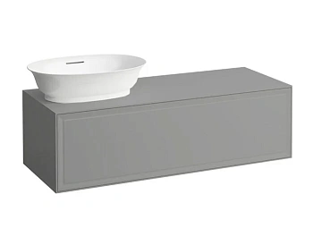 Тумба под раковину Laufen New Classic 117.5 х 45.5 х 34.5 см, 4.0608.1.085.627.1, подвесная, серый, отверстие слева