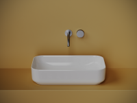 Умывальник чаша накладная прямоугольная Element 605x375x145мм - Gidratop.ru изображение